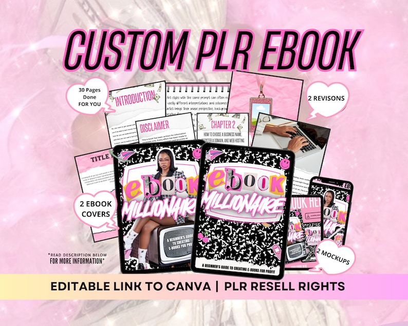 Custom PLR Ebook: 30-Page Template cover