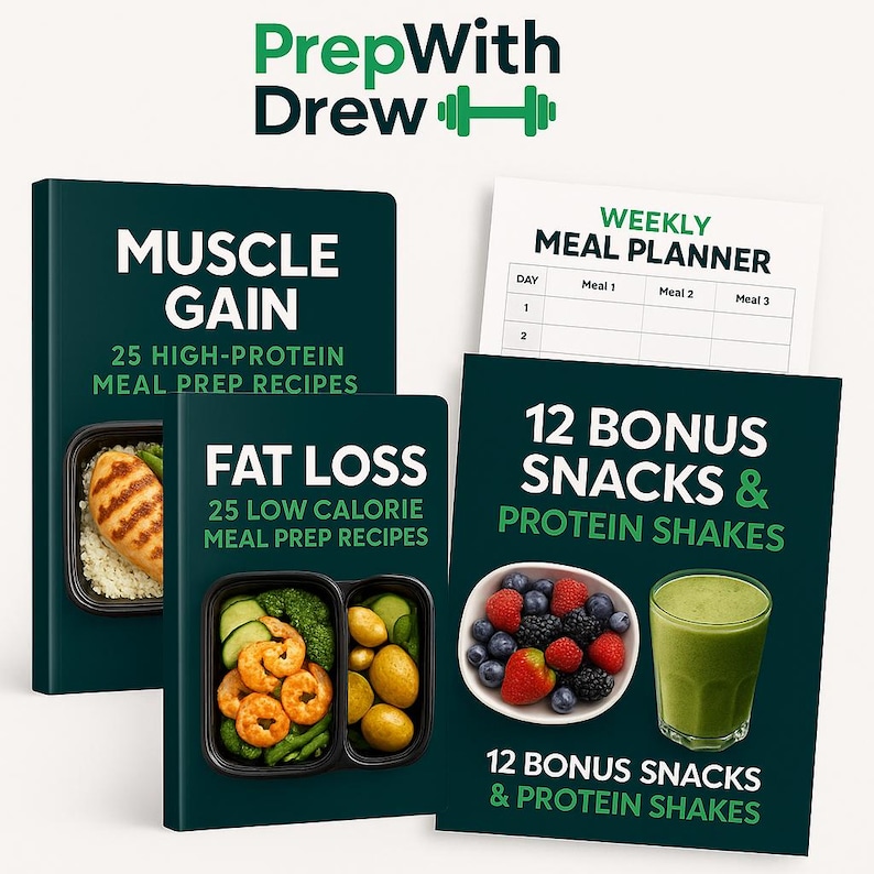 High-Protein Meal Prep Recipes: Muscle Gain & Fat Loss Ebook cover