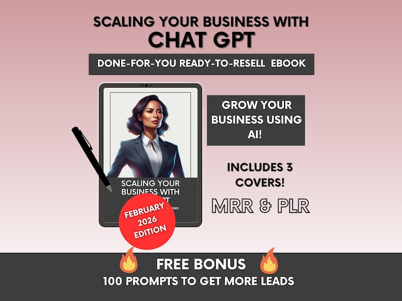 Scaling Your Business With ChatGPT Ebook cover
